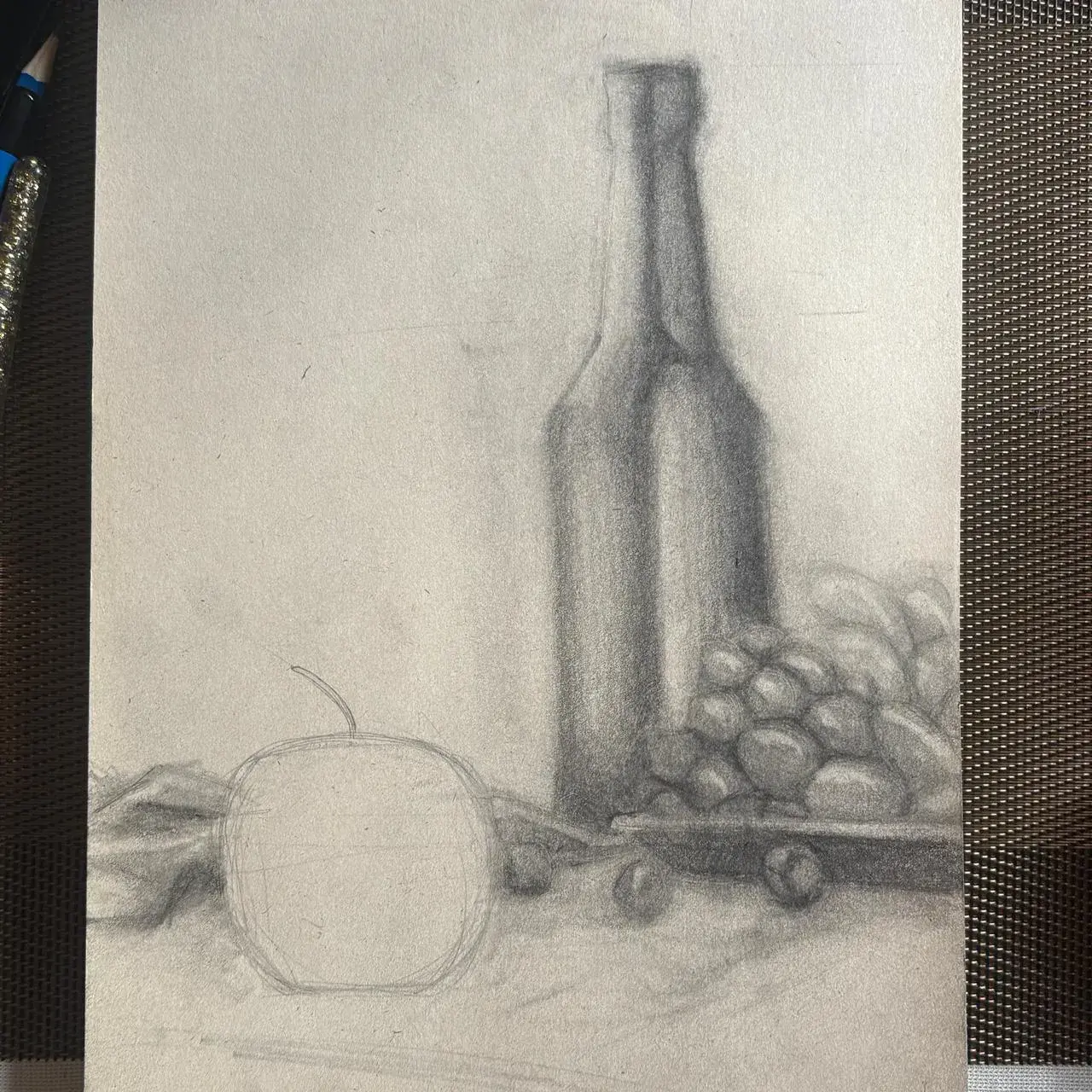 dessiner un effet de flou sur une nature morte