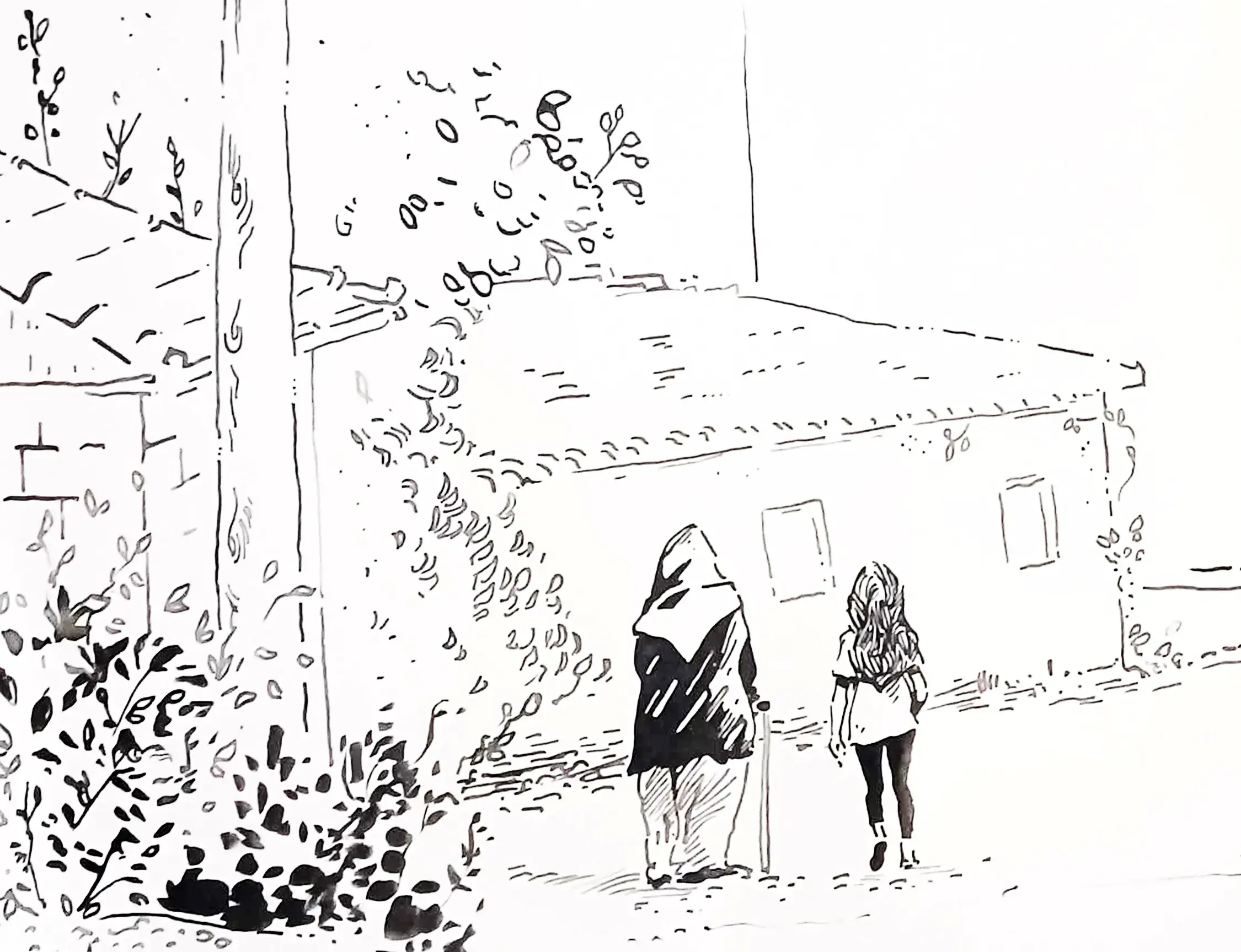 dessiner un arbre à l’encre de chine