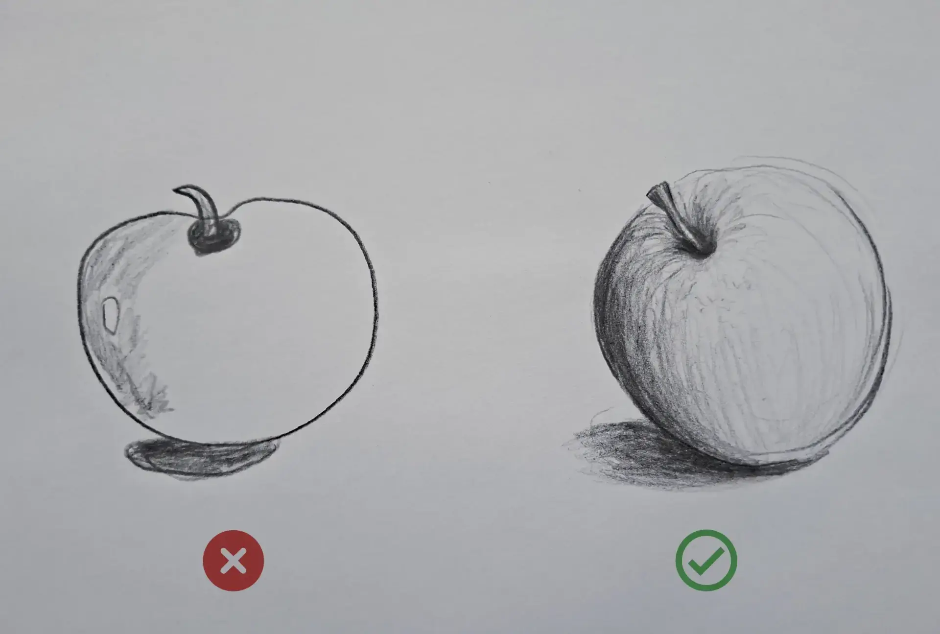 erreur d’observation d’un débutant en dessin