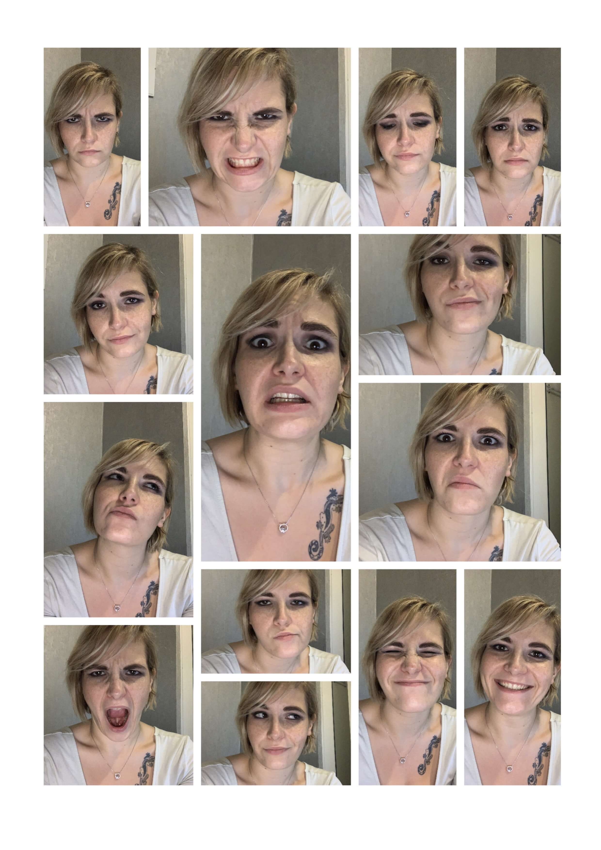 Image of different facial expressions