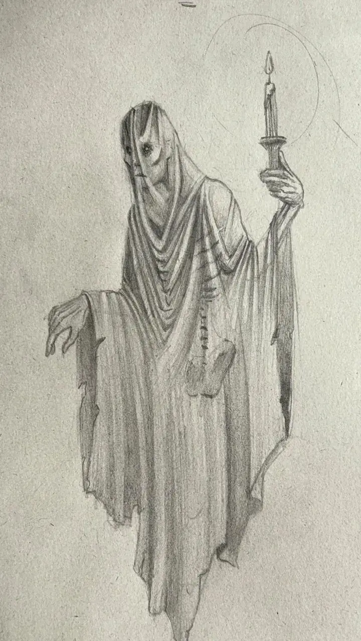 dessiner les détails d’un fantôme