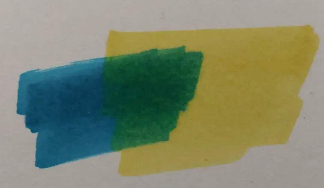 exemple de couleurs avec des feutres à alcool