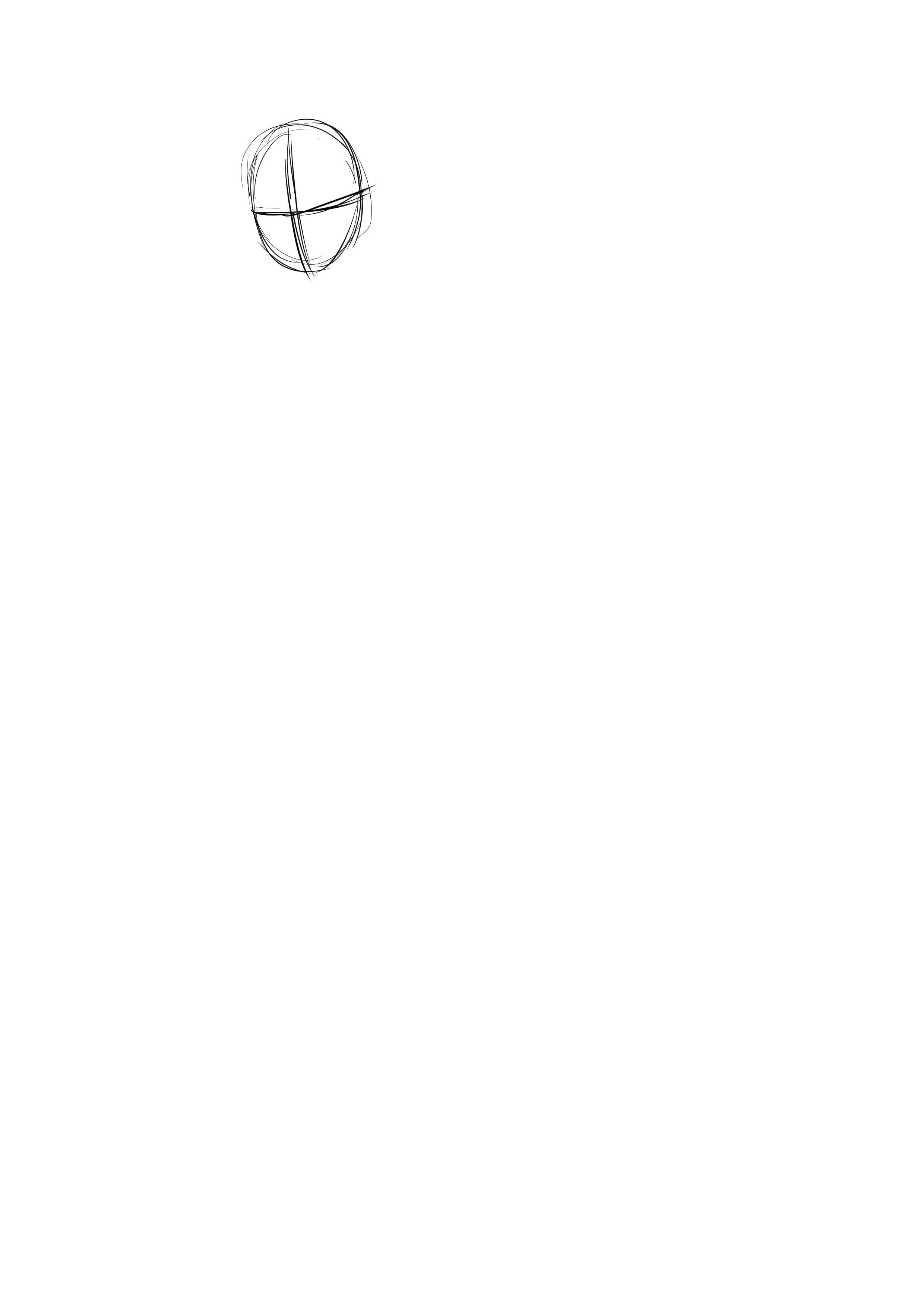 dessiner le croquis une tête d’une fille manga