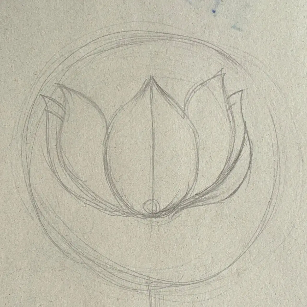 dessiner les pétales d’une fleur de lotus