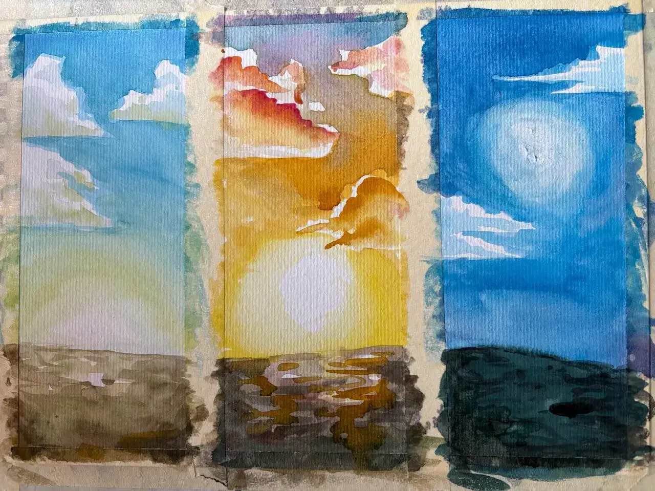 ajouter les détails pour peindre un fond à l’aquarelle