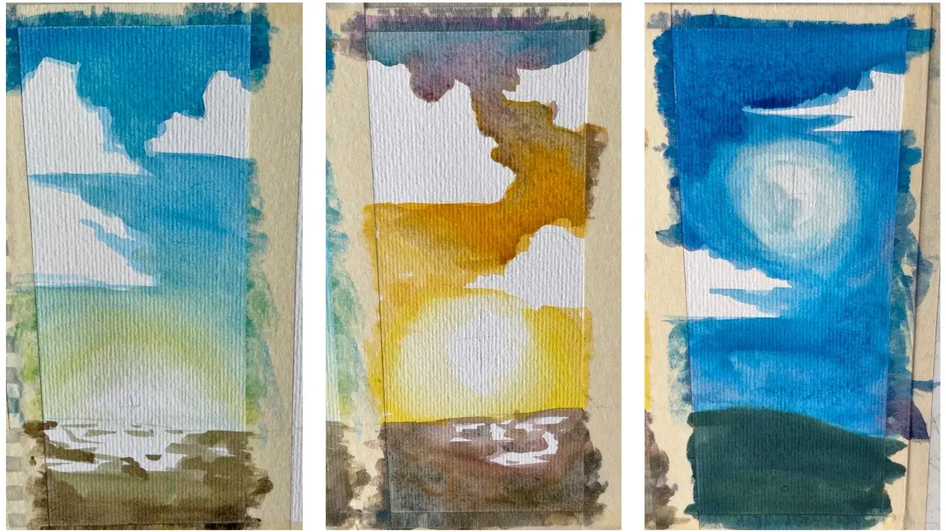 ajouter les éléments secondaires pour peindre un fond à l’aquarelle