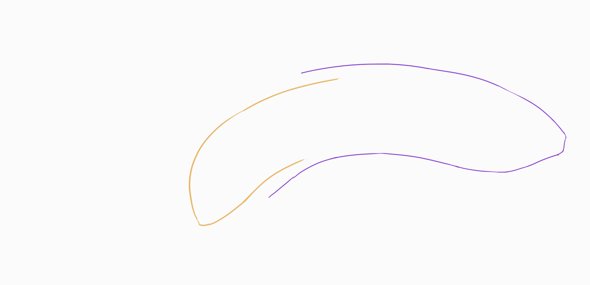 sketch of the banana peel