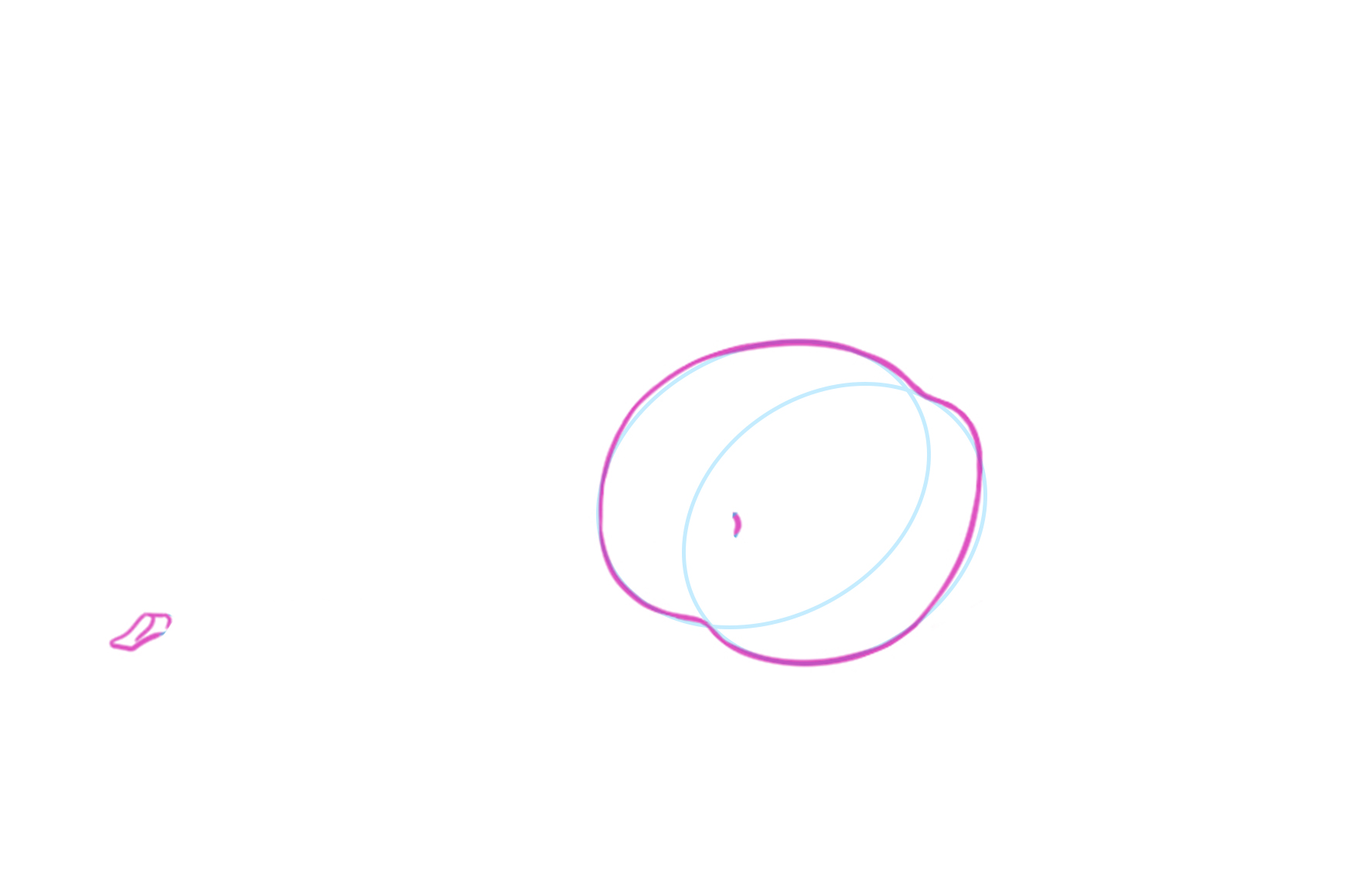 sketch of the cherry stalk