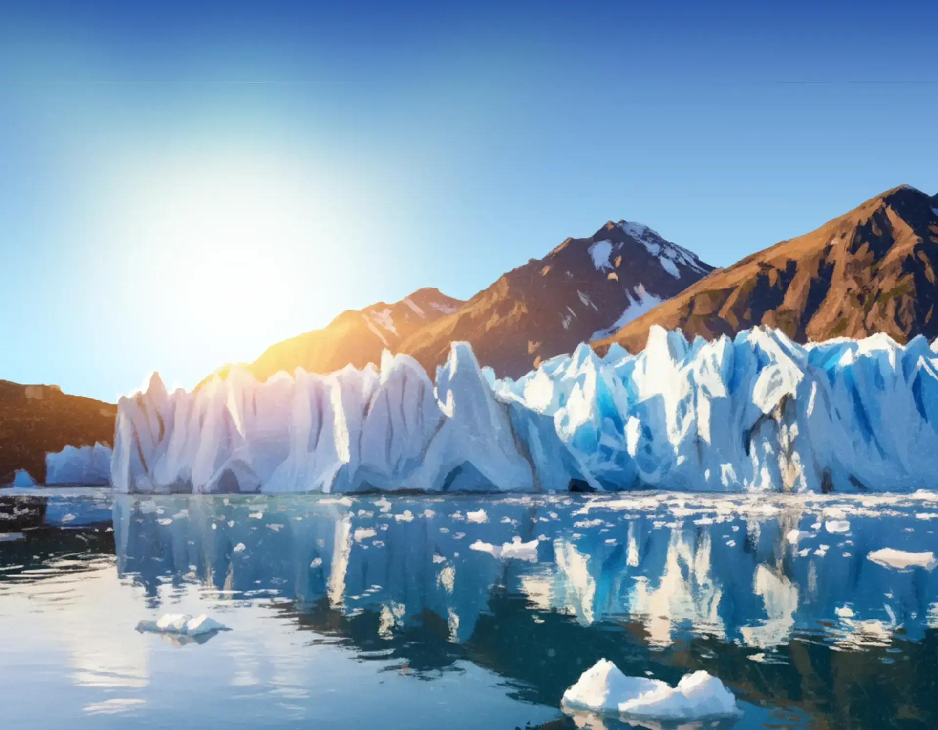 Wie zeichnet man einen Gletscher?
