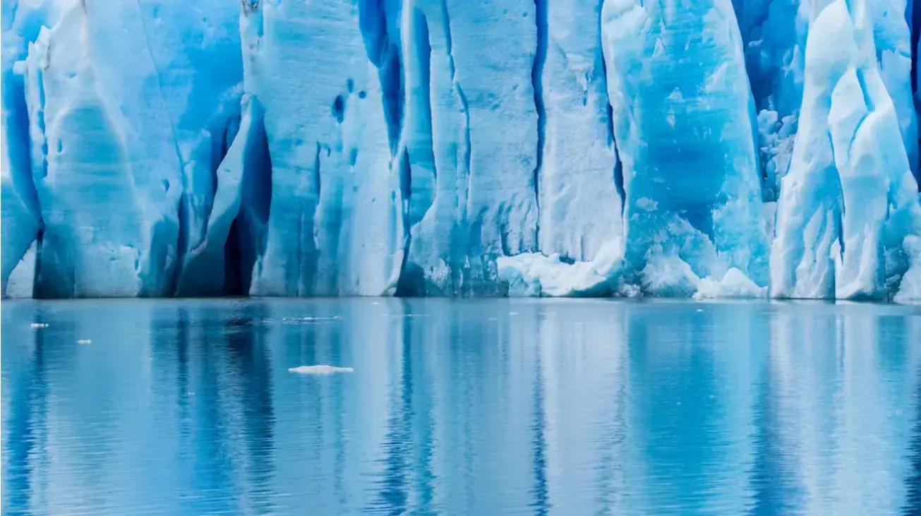 la texture d’un glacier