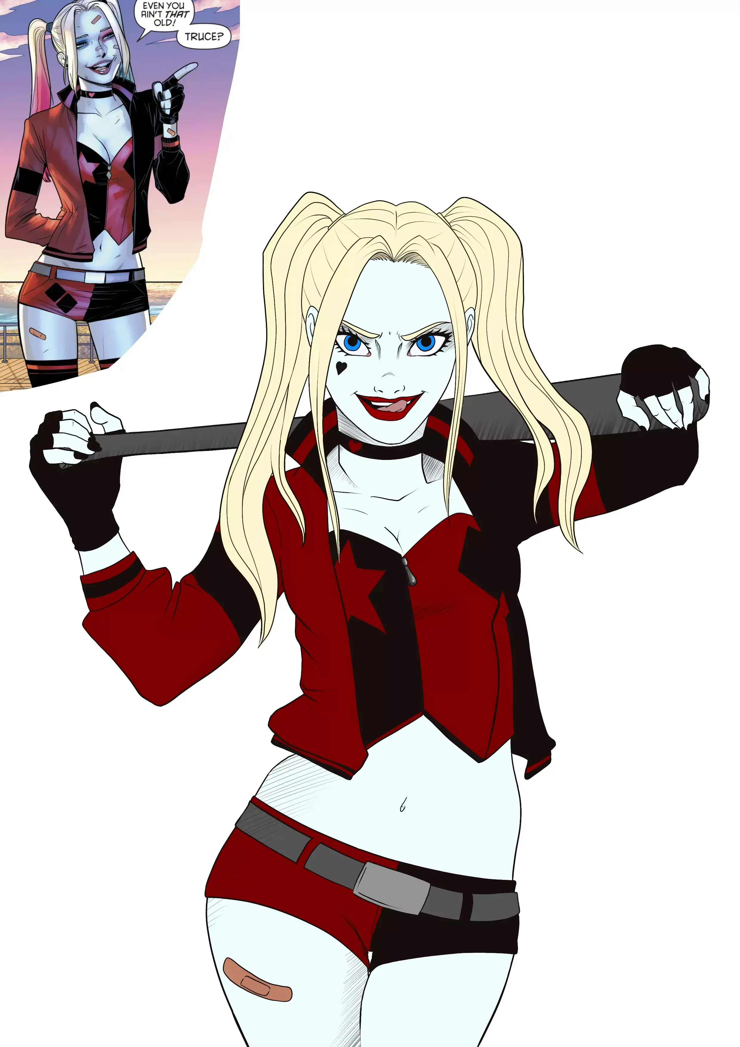 dibujo de Harley Quinn en color