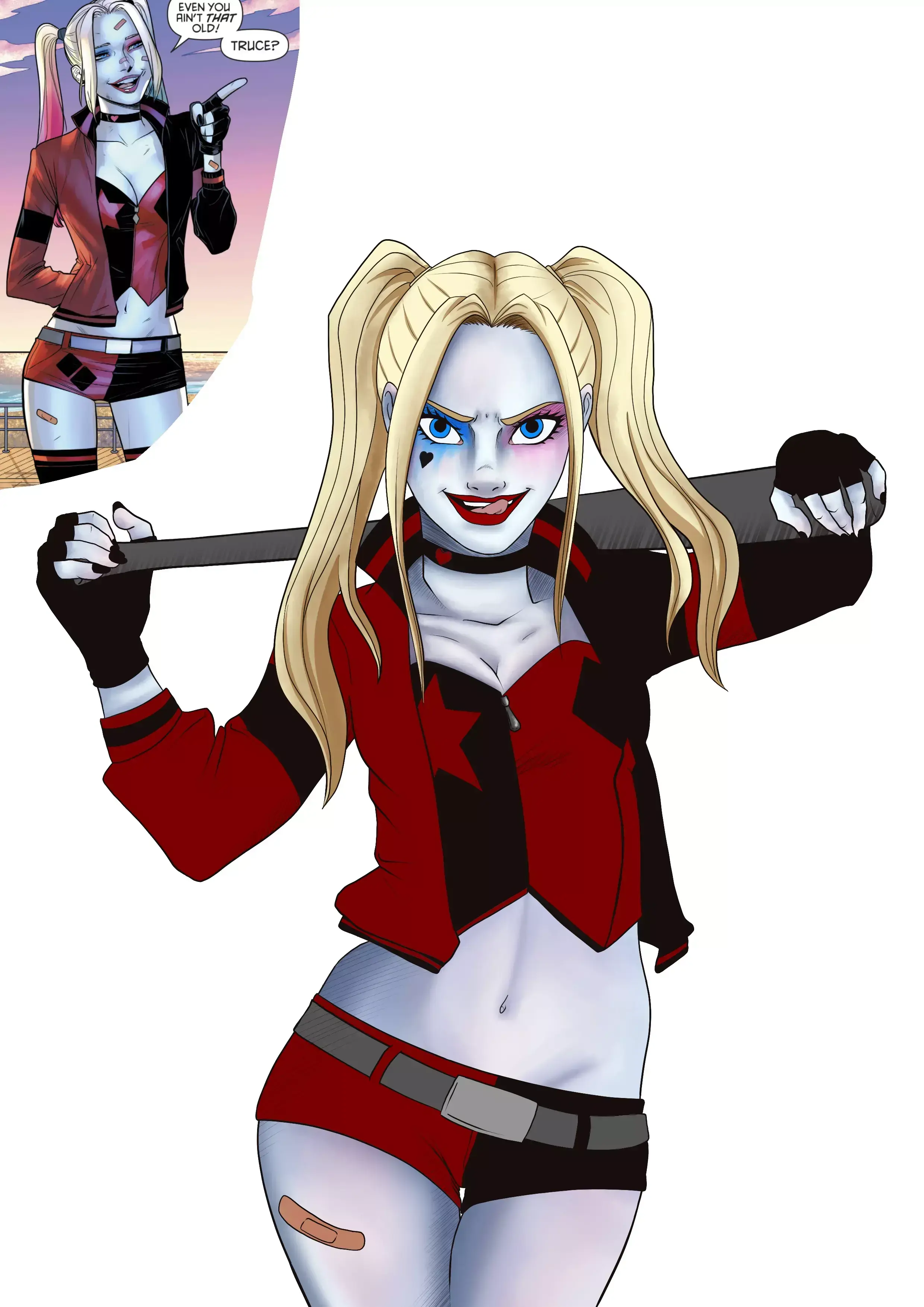 dibujo de las sombras de Harley Quinn