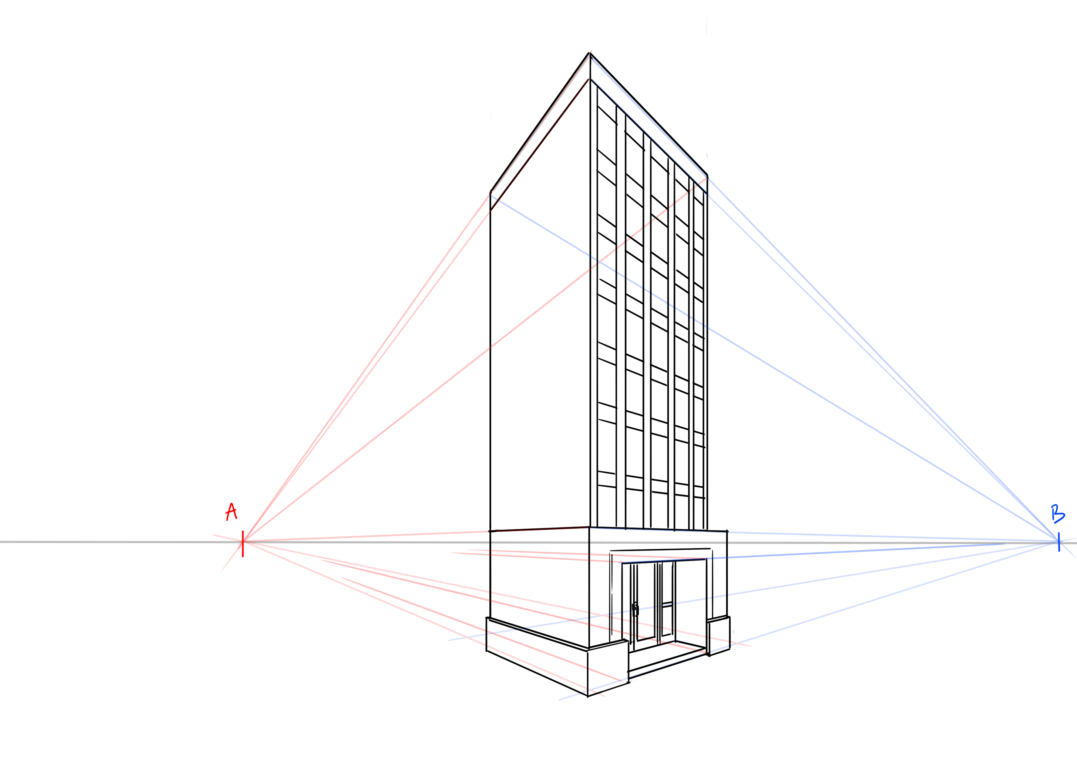dessiner les fenêtres de l’immeuble 3