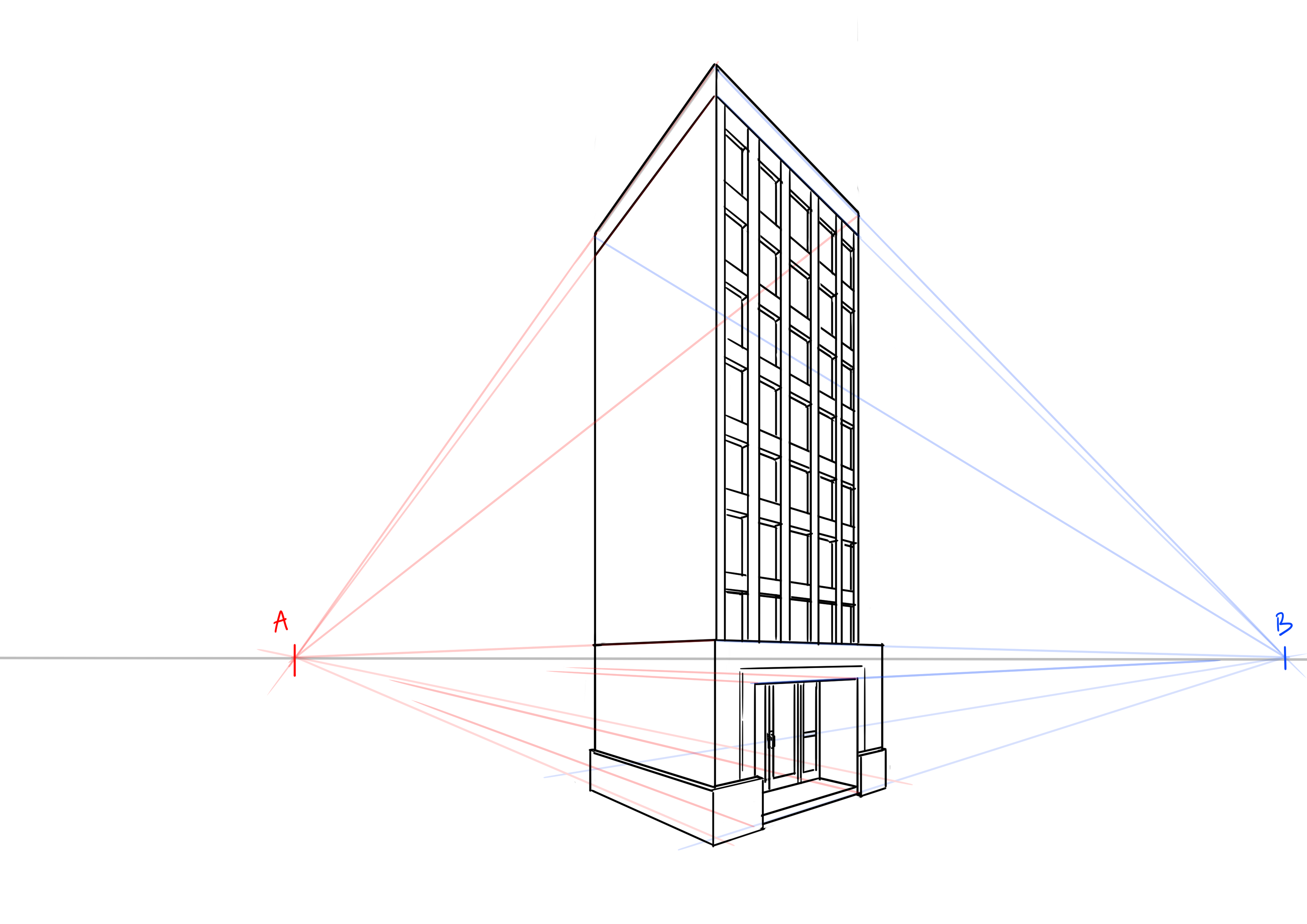 dessiner les fenêtres de l’immeuble 4
