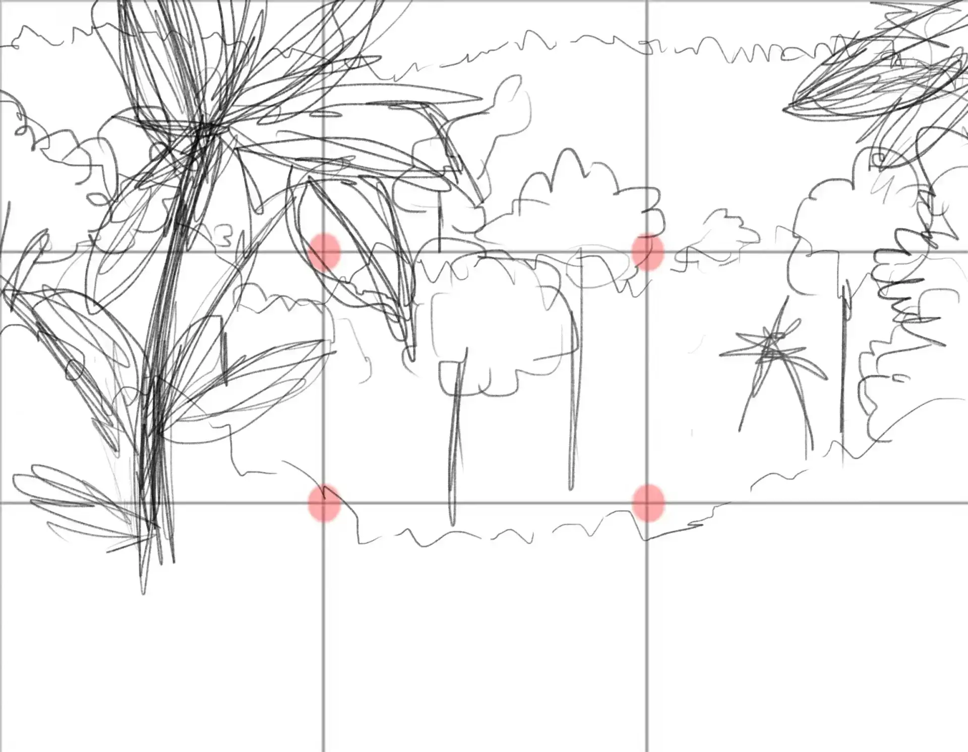 dessiner le plan principal de la jungle