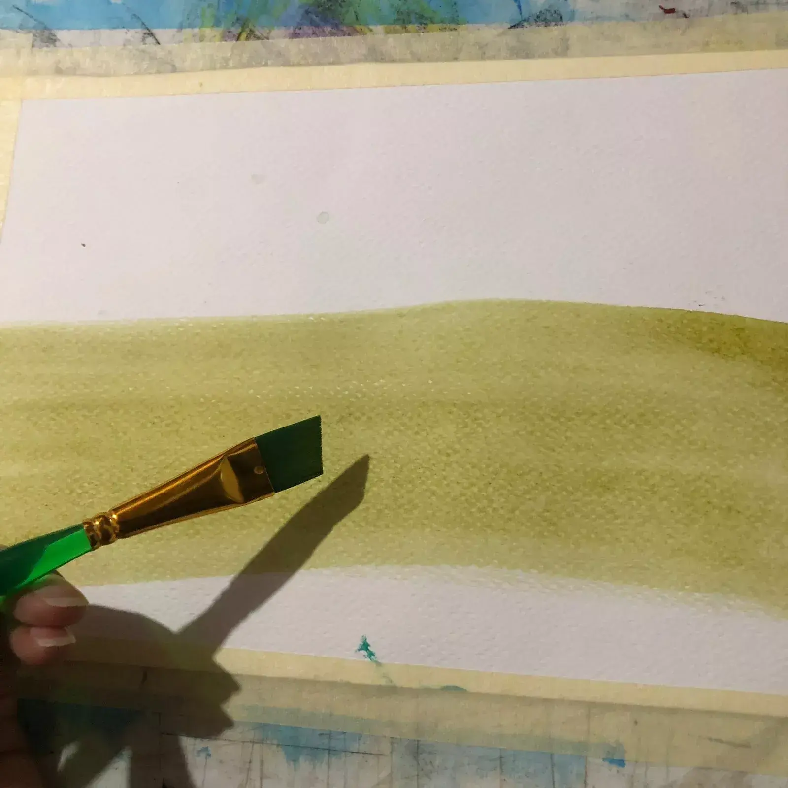 peindre à l’aquarelle en utilisant la technique du lavis
