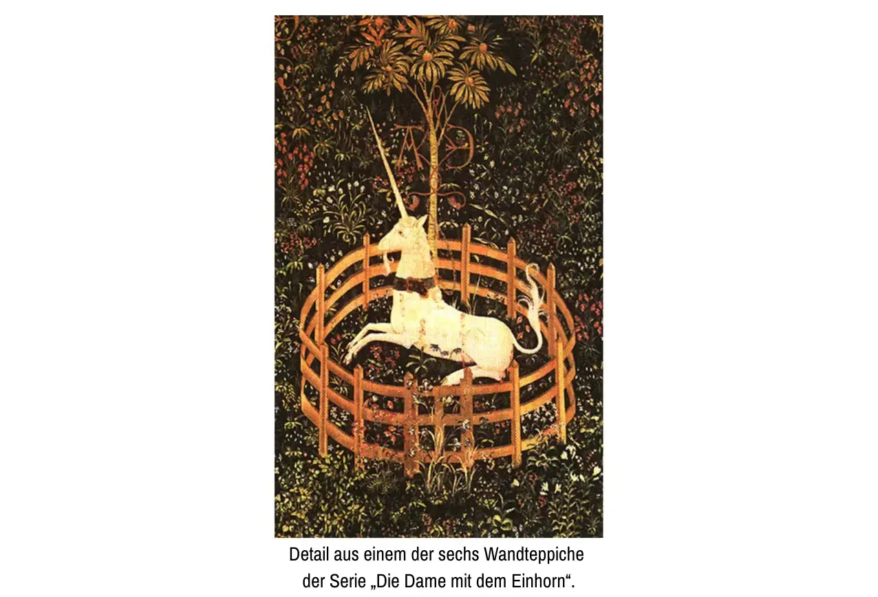 Einhorn-Tapisserie