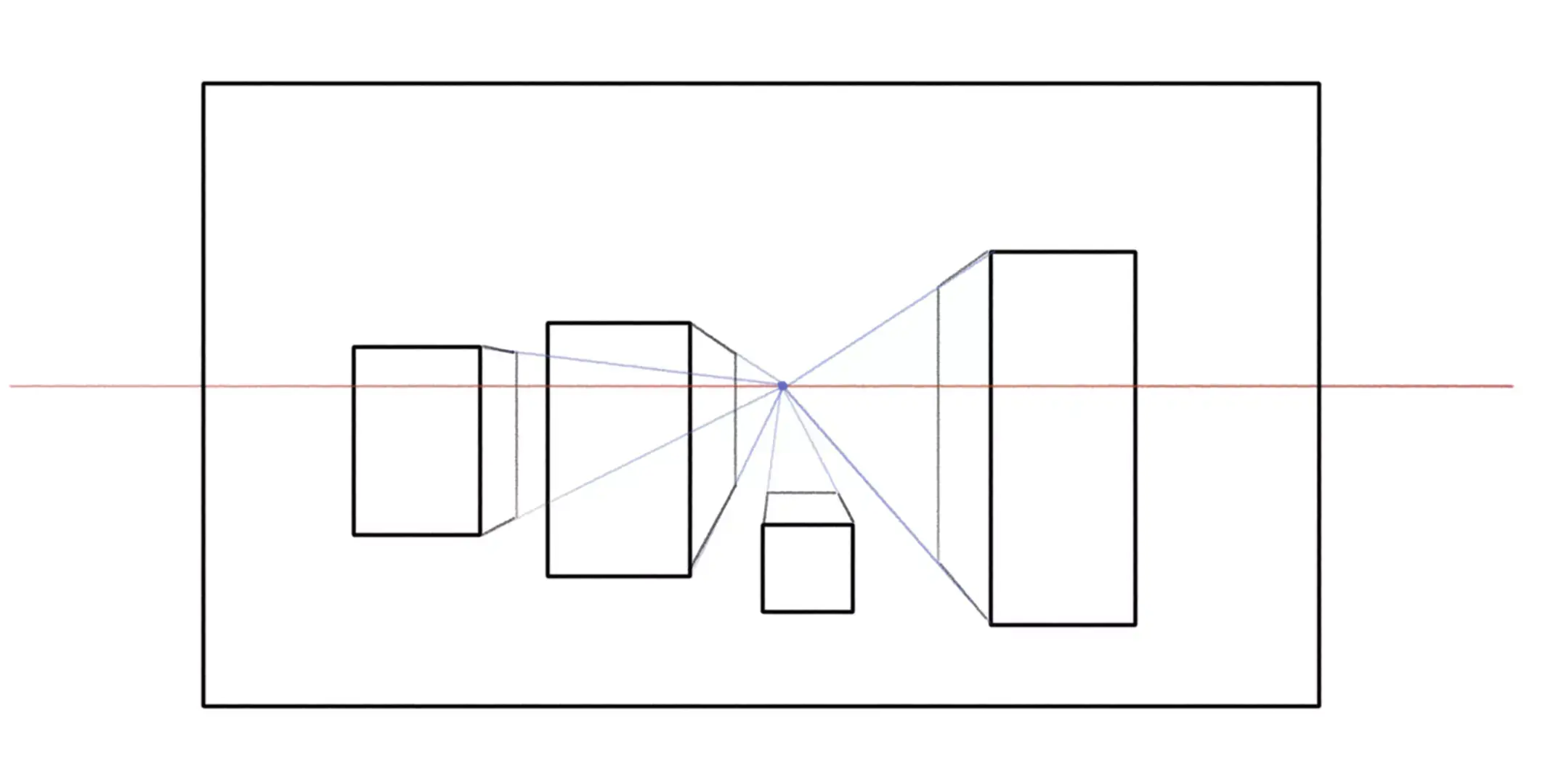 dessiner des immeubles sur une ligne d’horizon