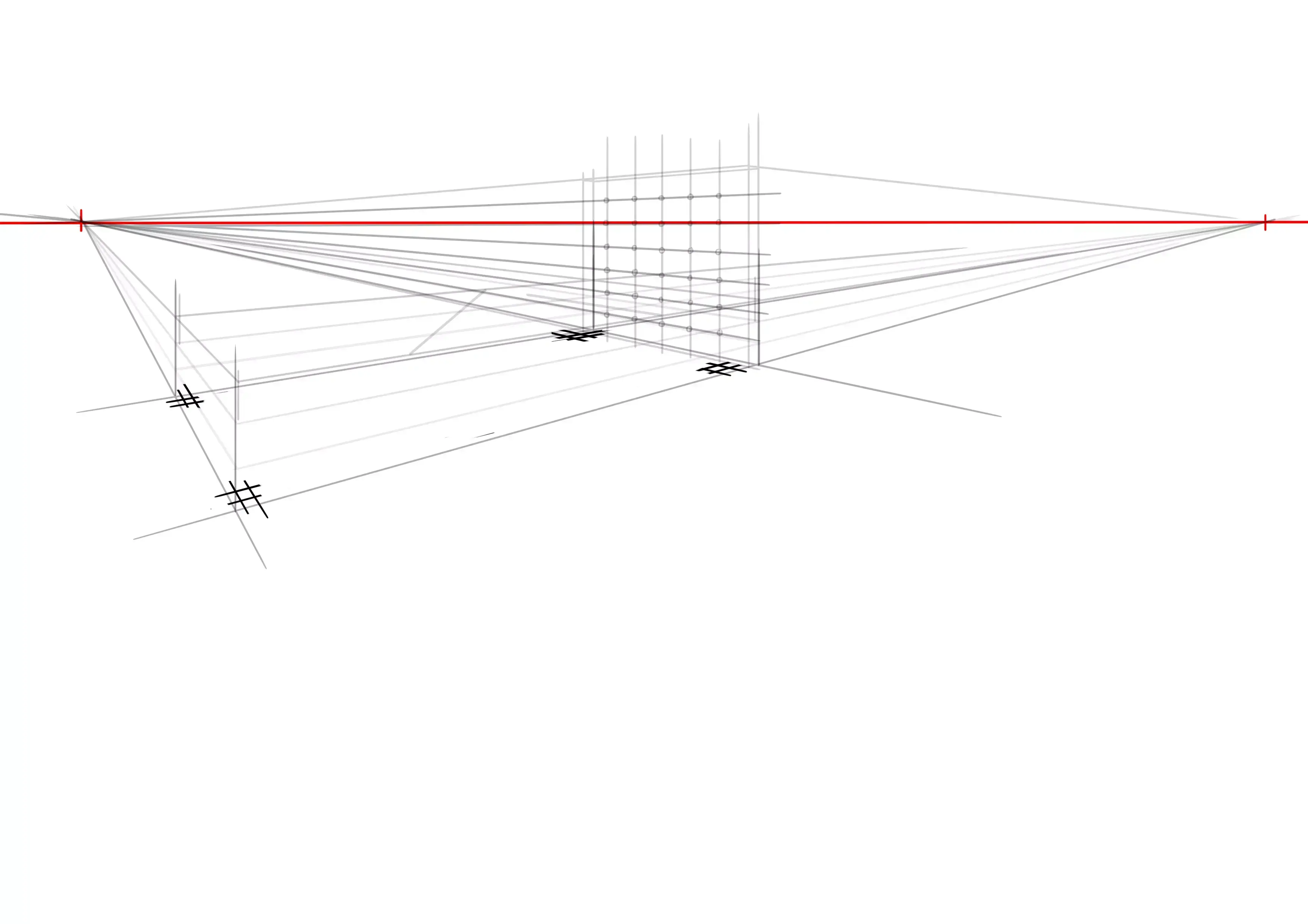 croquis de la structure des pieds de lit