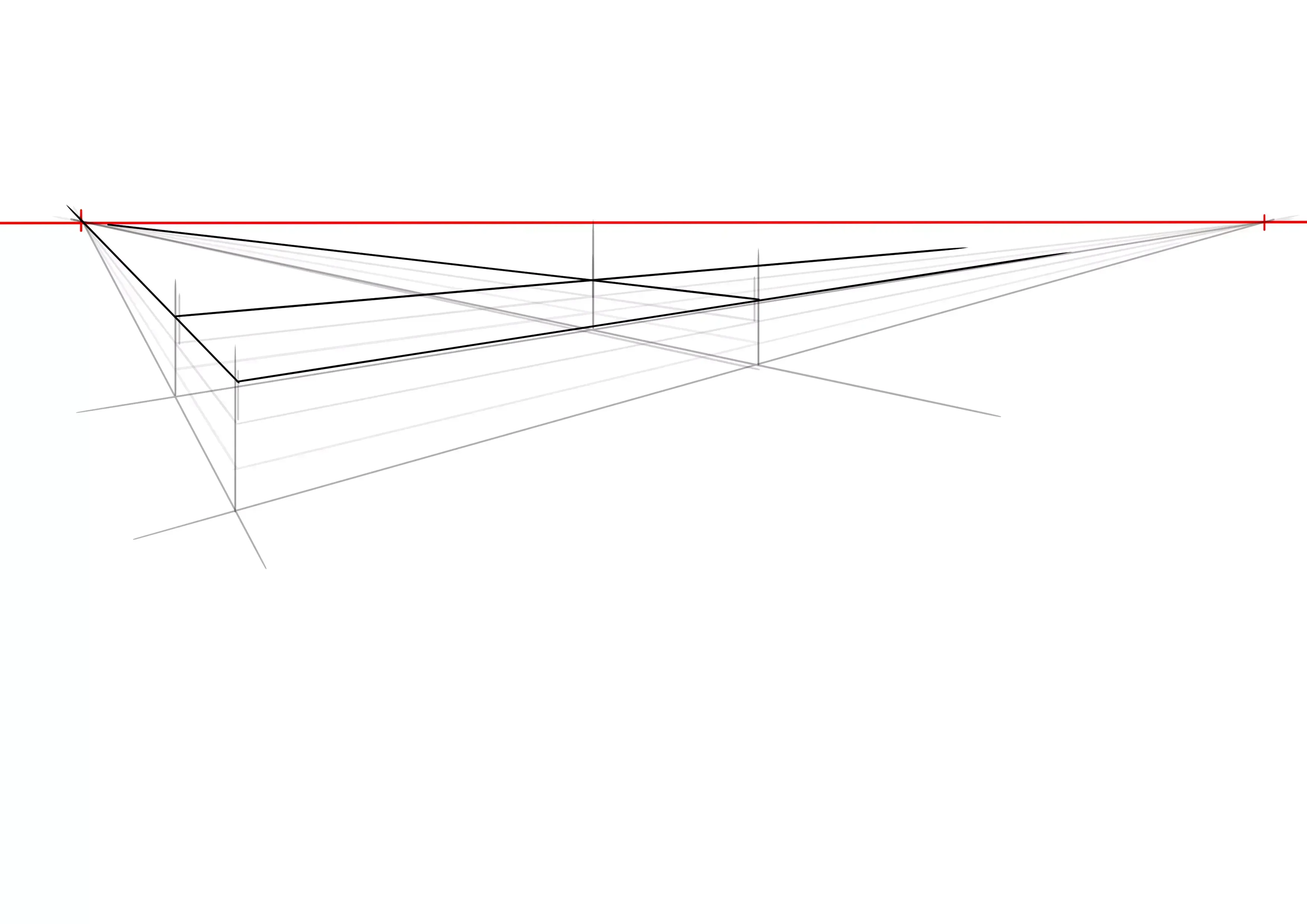 suite du croquis du matelas du lit
