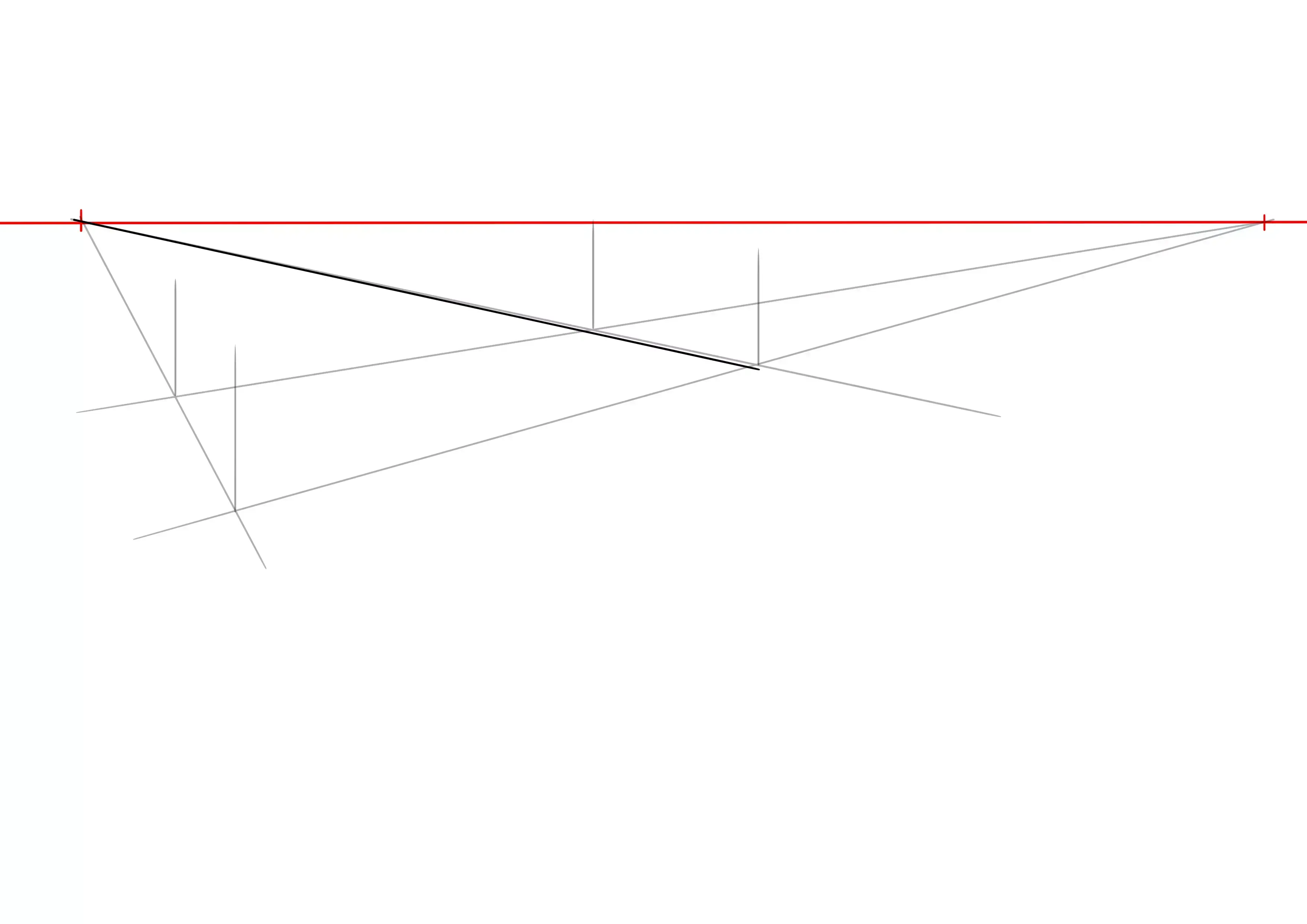 suite du croquis de la zone de la tête de lit