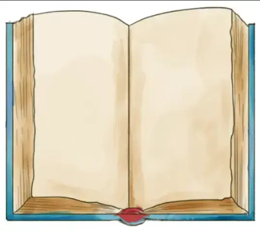 dessiner la charnière d’un livre ouvert