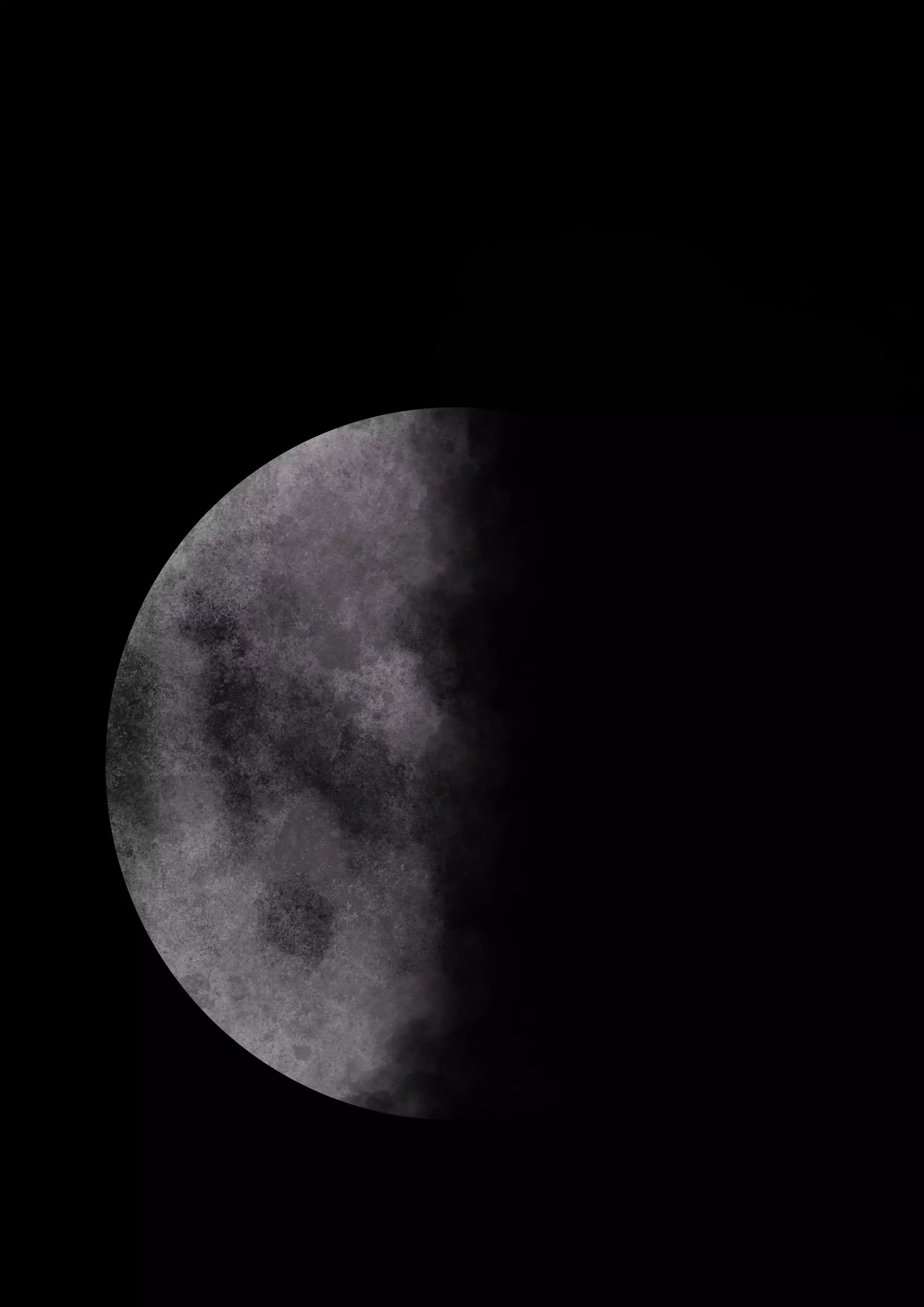 dessin d’une demi-lune