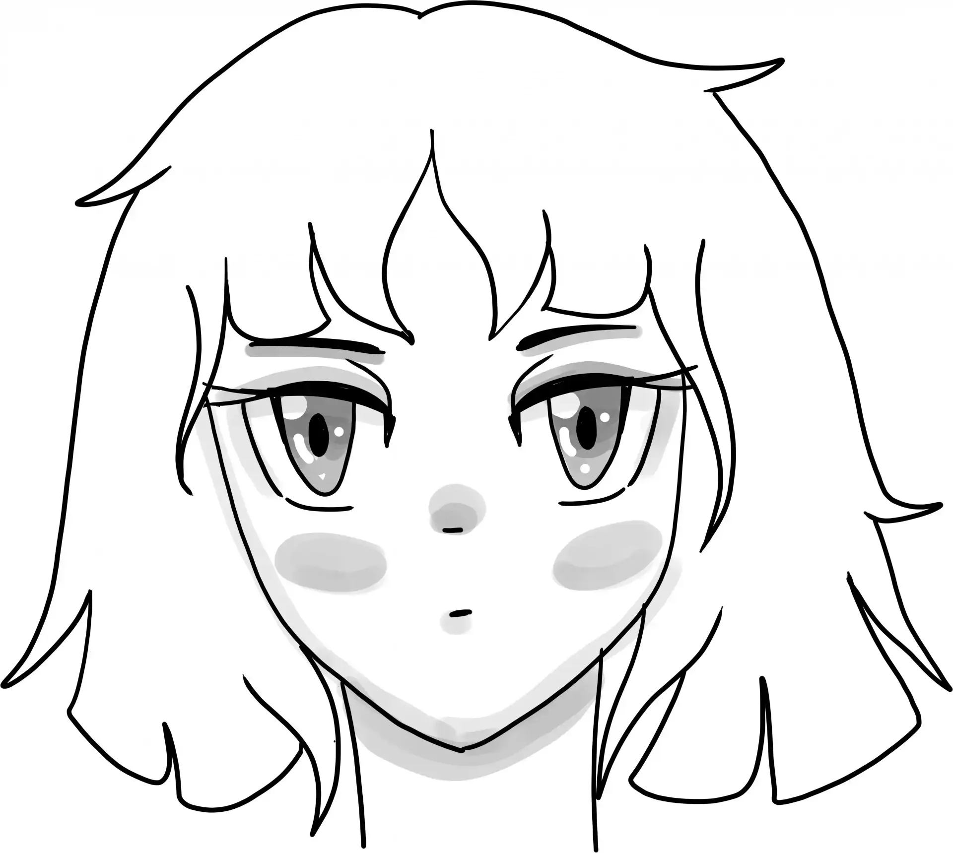 dessiner la détails d’un manga en noir et blanc