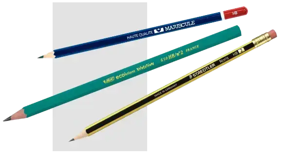 le crayon à papier pour le kit du débutant en dessin