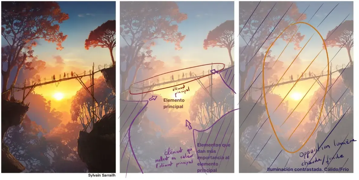 observar los detalles para dibujar de memoria