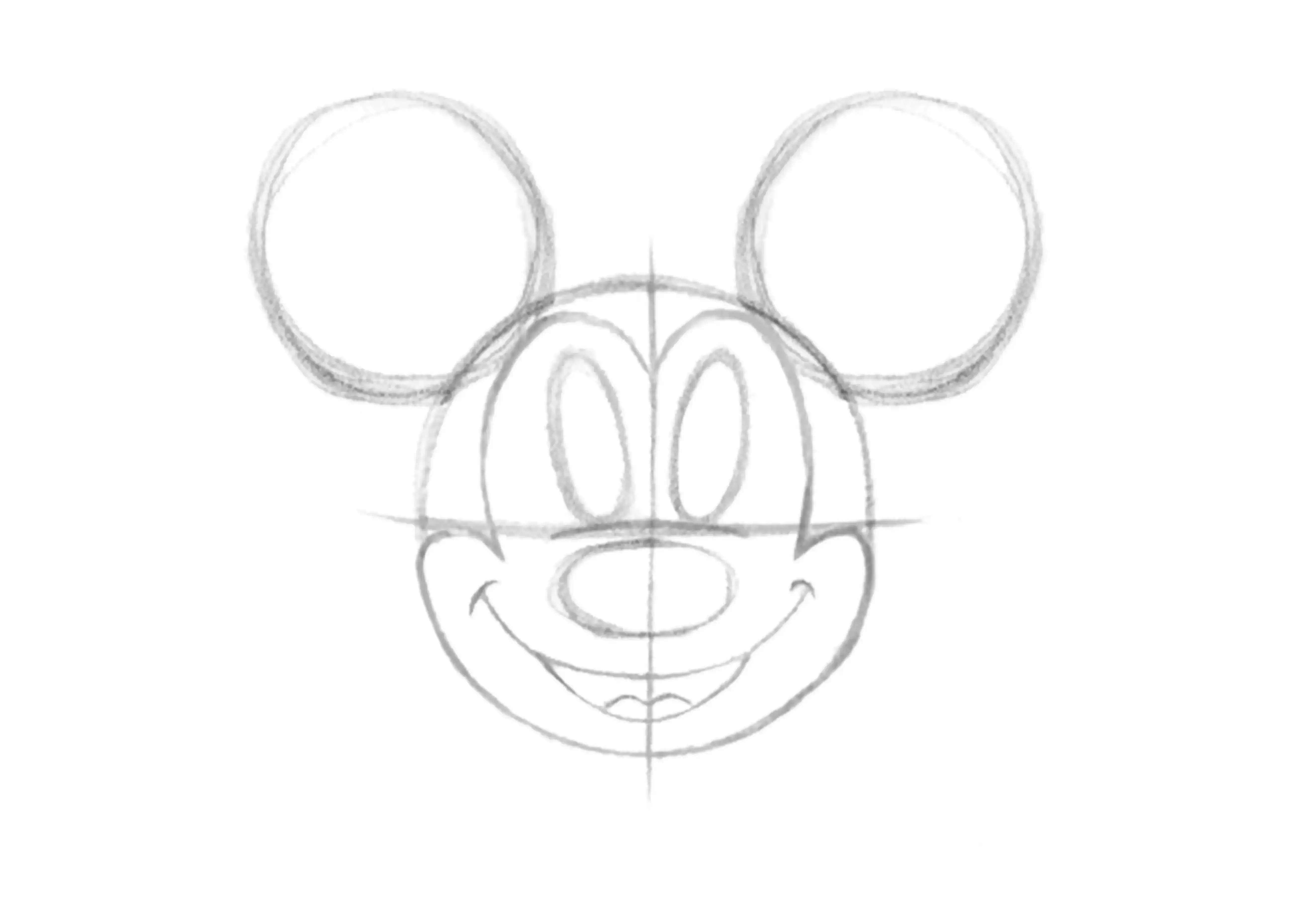 dibujo de la boca de Mickey