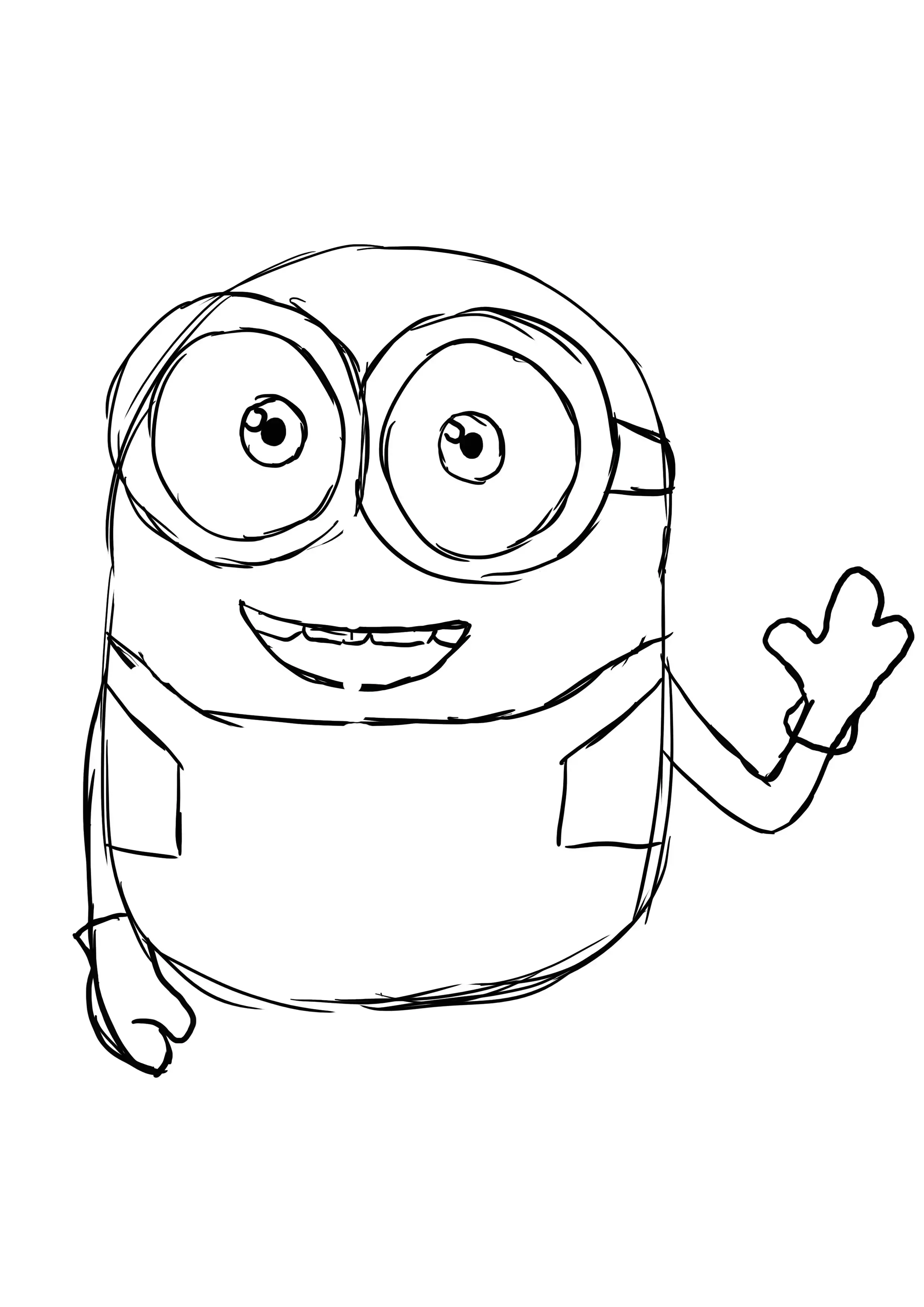 drawing of the minion's clothes