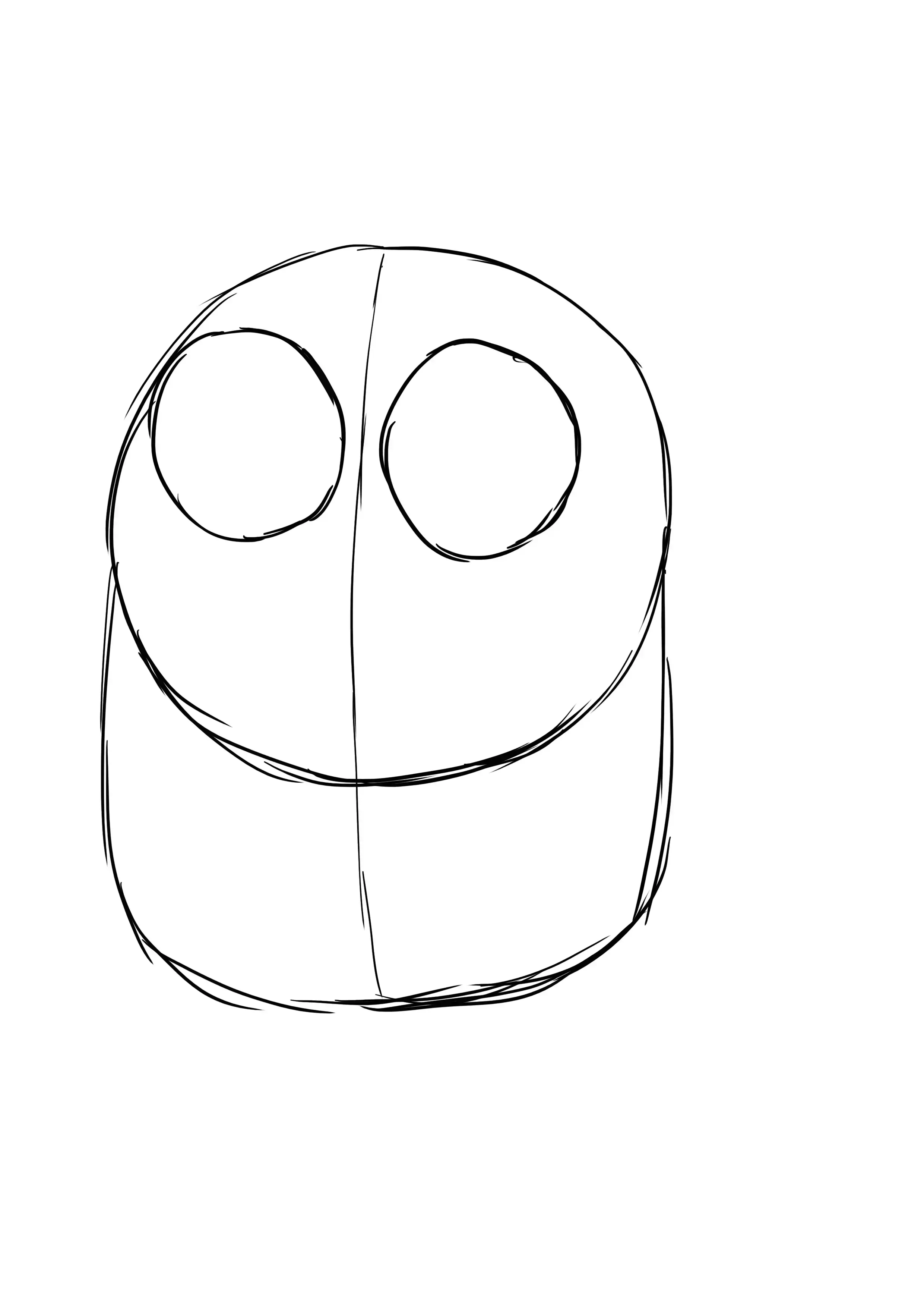 minion face drawing