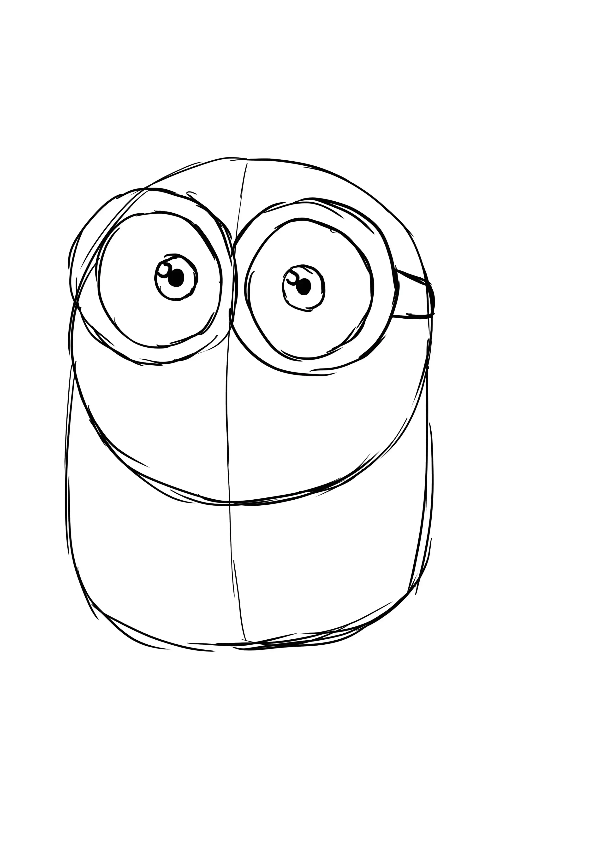 minion's eyes drawing