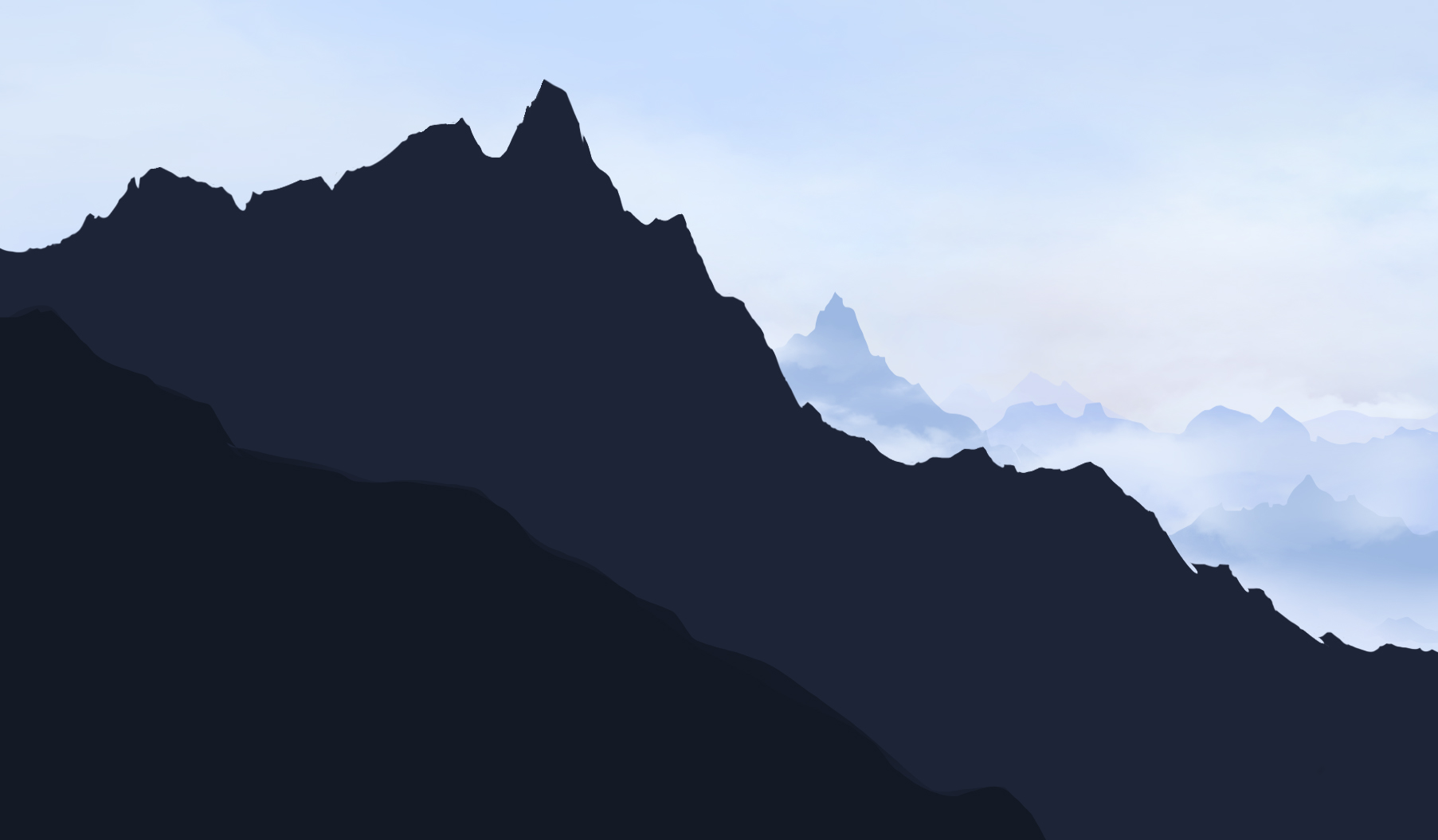 agregar nubes sobre las montañas del fondo