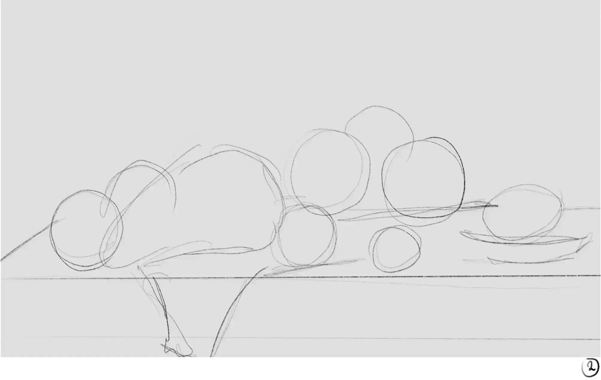 dessiner la base d’une nature morte