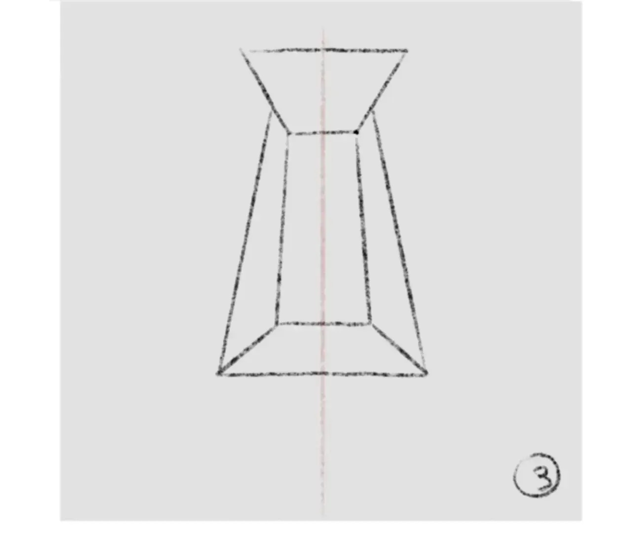 dessiner le volume d’un nez de face