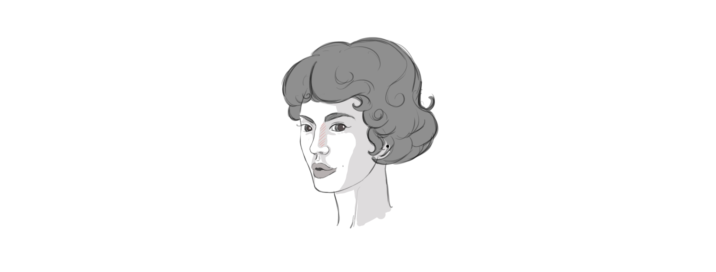 dessiner un nez en couleur étape 3