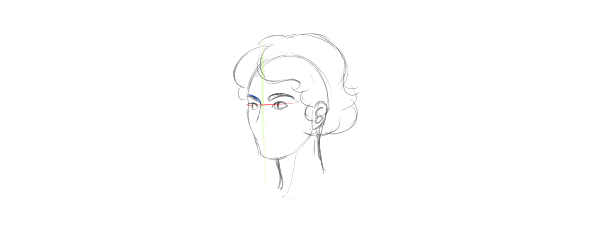 dessiner un nez étape 2