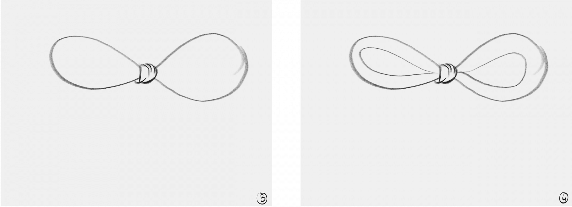 dessiner l’épaisseur d’un noeud