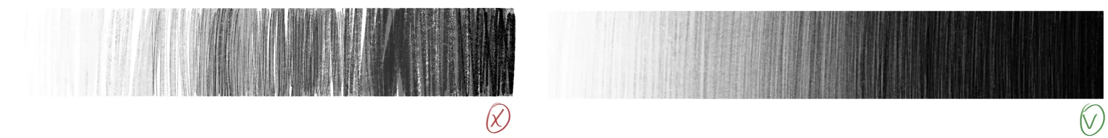 realizar degradados para el dibujo en blanco y negro