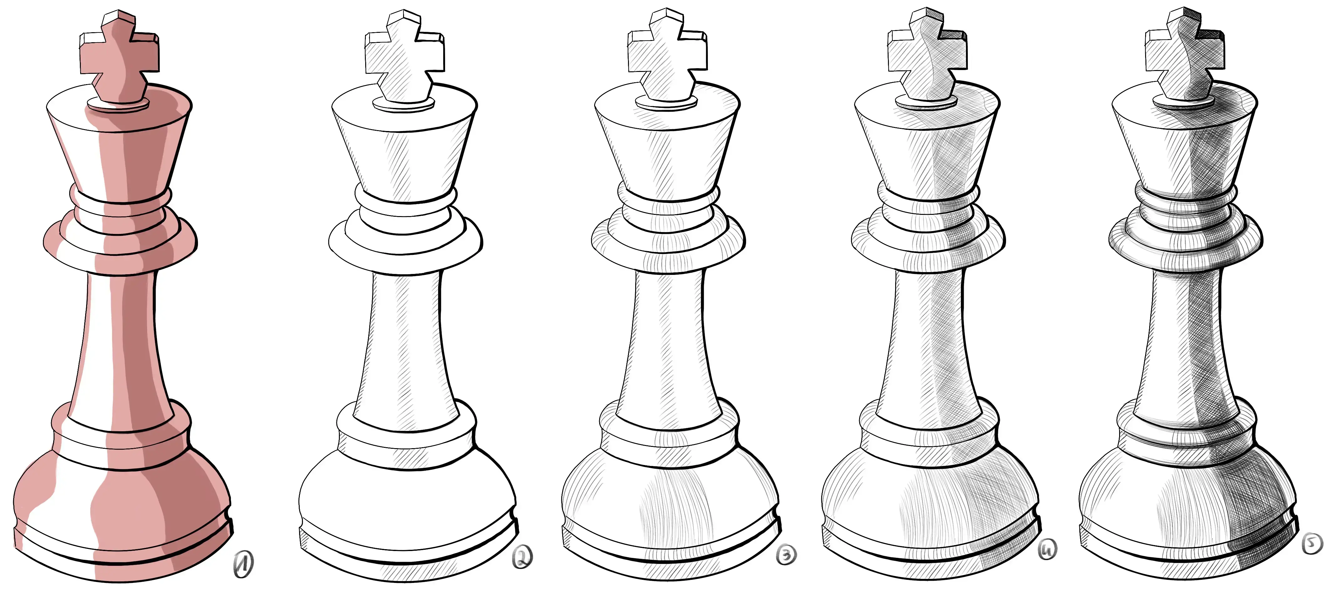 realizar las tramas para el dibujo en blanco y negro