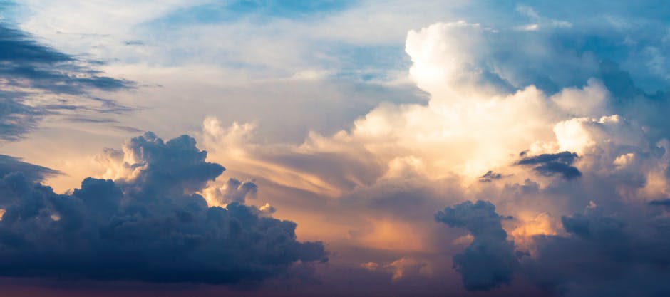 Photo de différents types de nuages