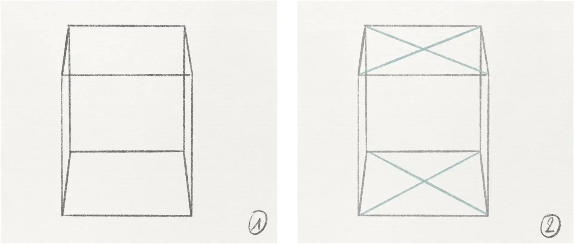 dessiner les bases d’un objet en perspective