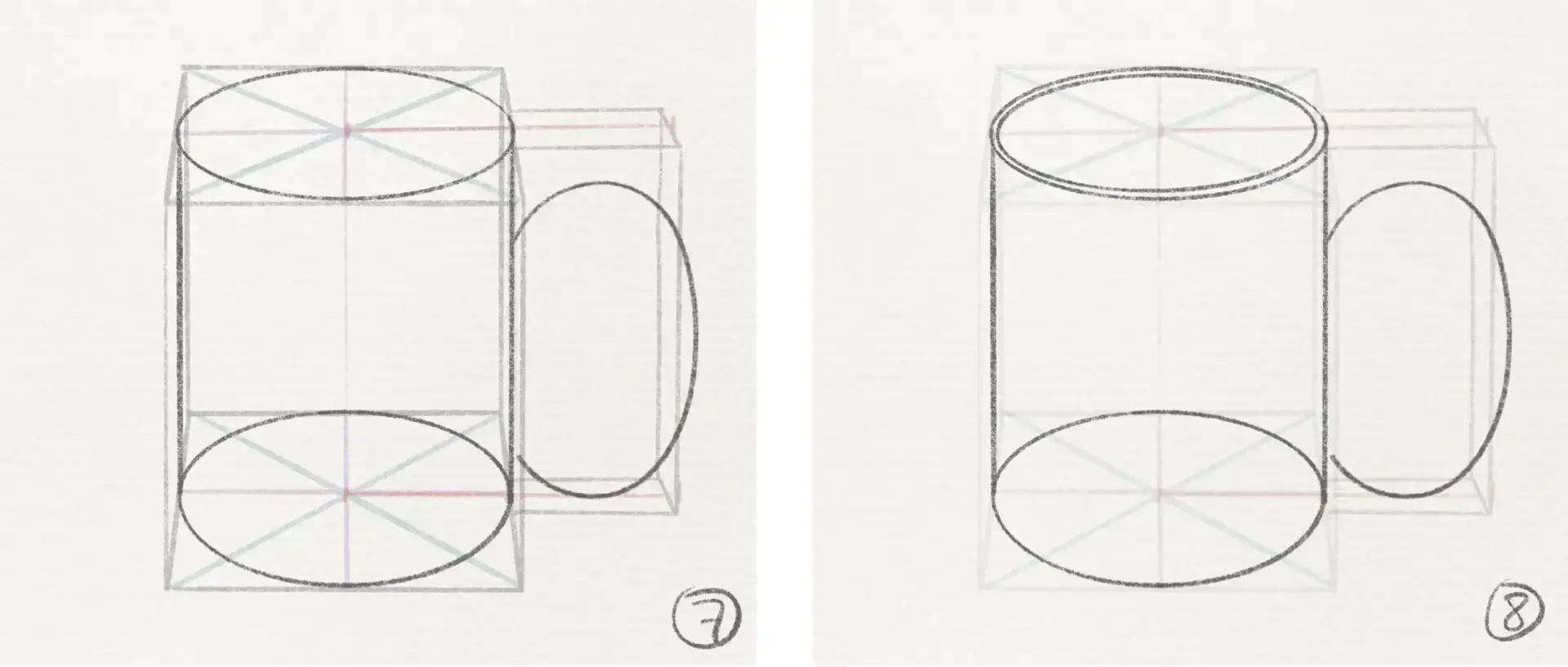 dessiner le volume d’un objet en perspective