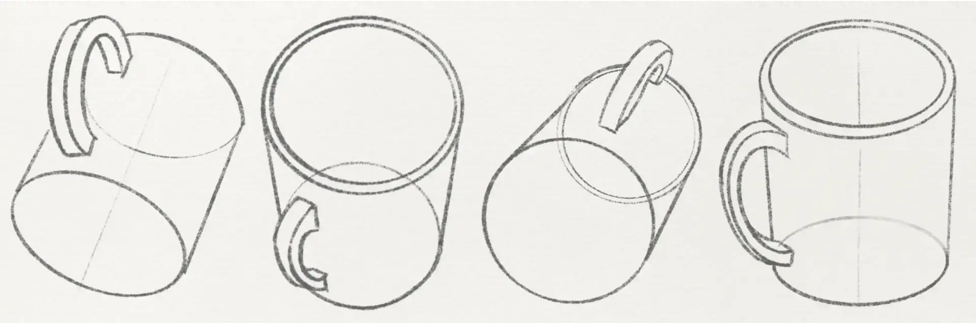 dessiner un objet en perspective sous différentes vues
