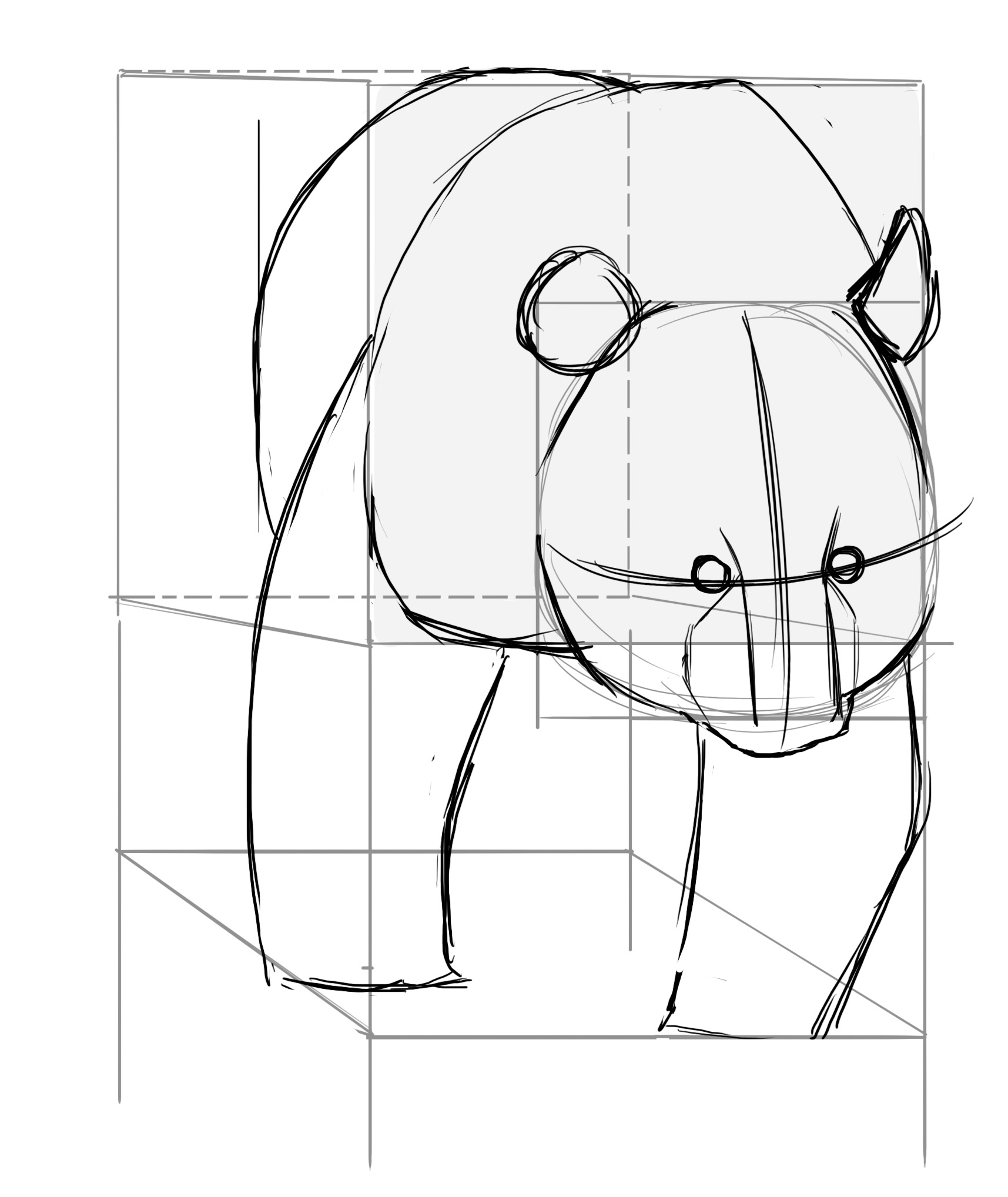Dessiner le corps du panda 2