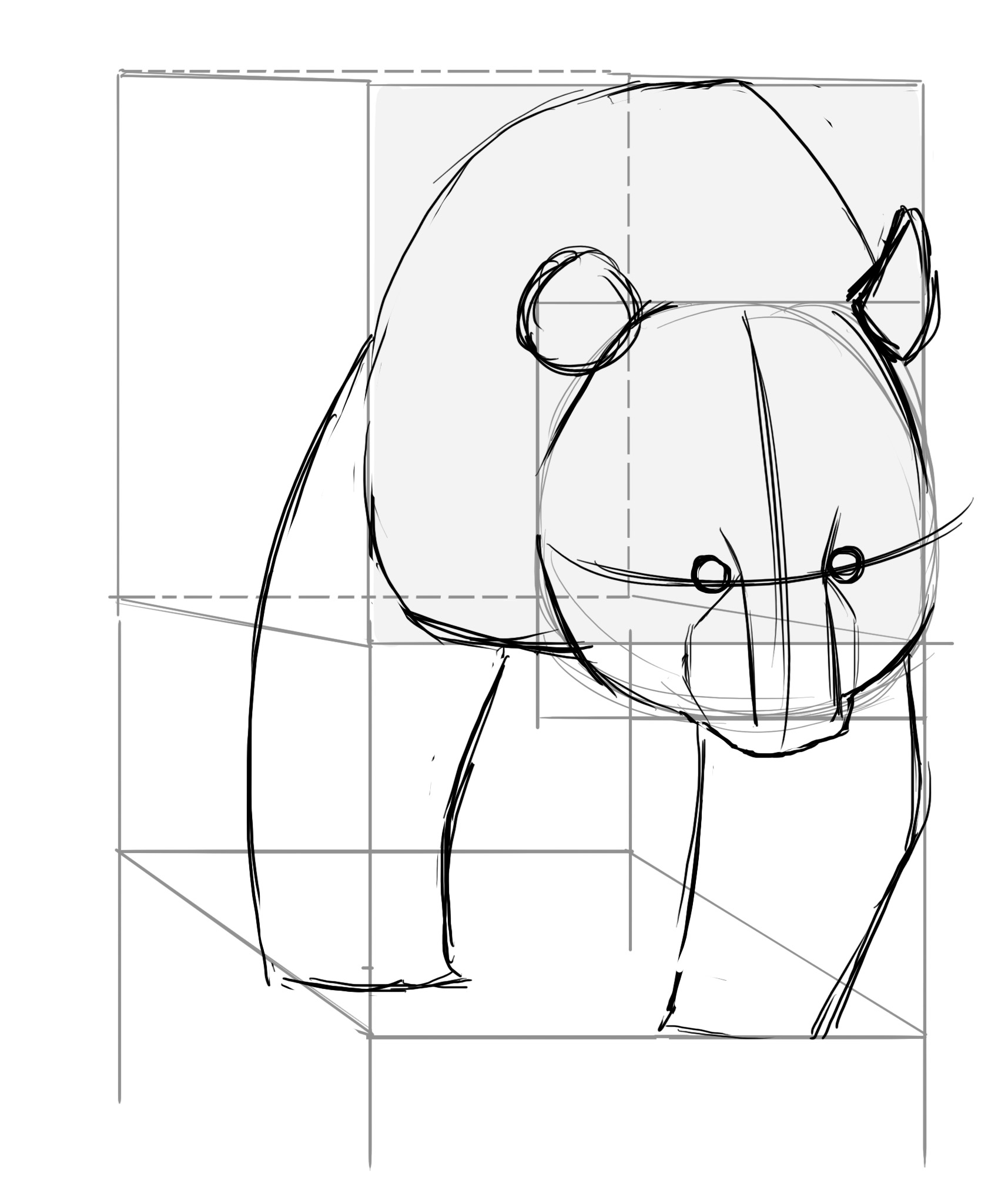 Dessiner les pattes du panda