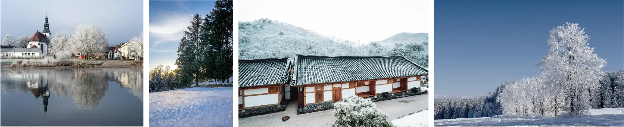 images de paysages d’hiver