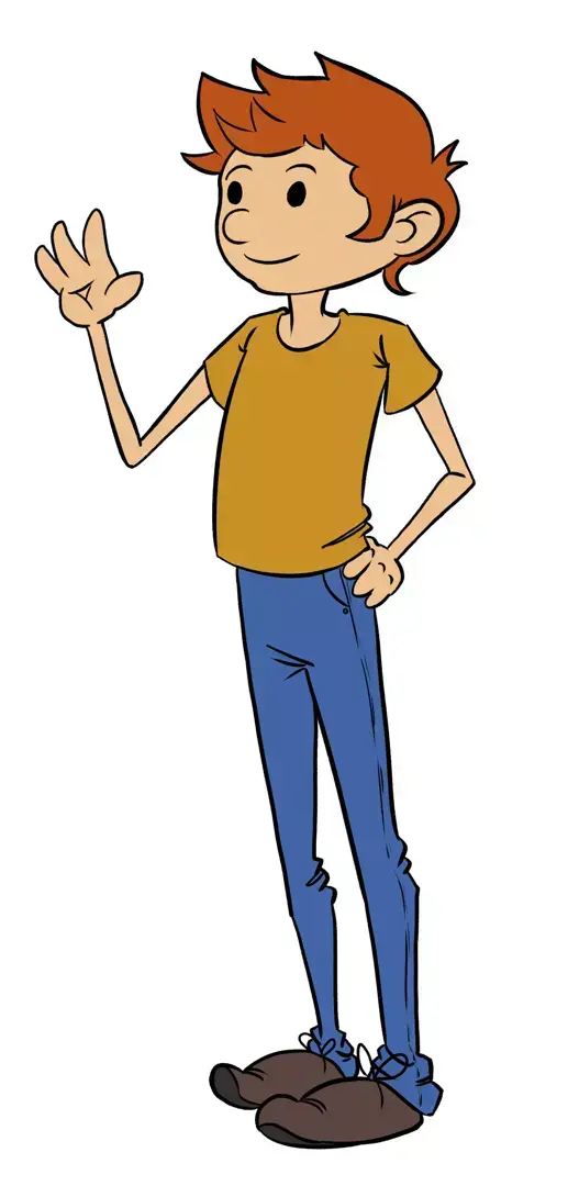 flat colours on a comic book character